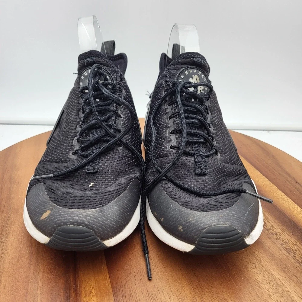 Nike‎ Womens Air Huarache Run Running Shoes Size 9.5 819151-008 Black Trainers